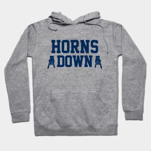 Horns Down - Gold/Navy Hoodie